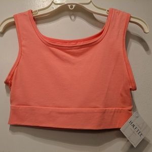 Coral Halftee tank camisole